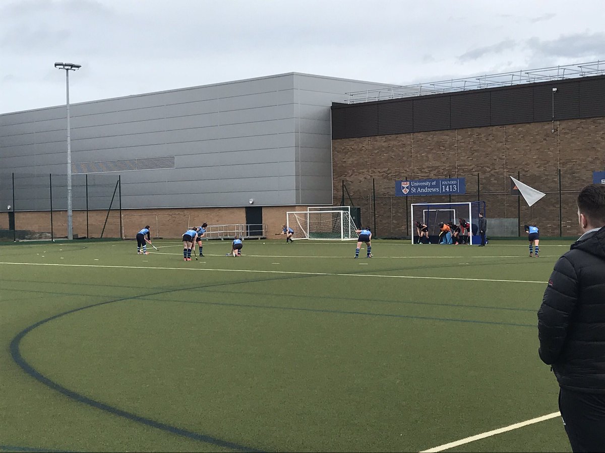 Cracking shot into the bottom right on the stroke of halftime from Sabine to tie the game up! 1-1 and all to play for in the second half half #GoSaints