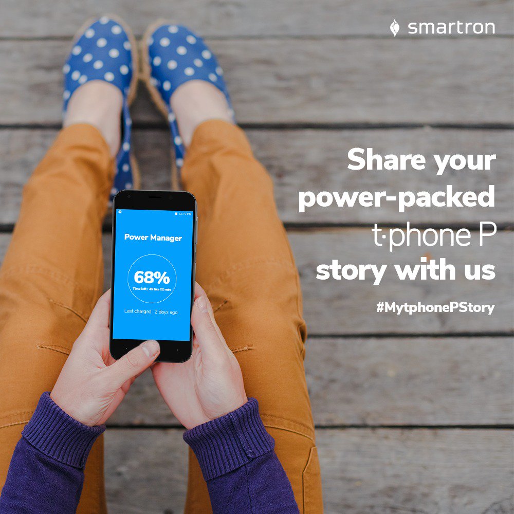smartronindia's tweet photo. For all the #tphoneP owners out there, share your #tphoneP stories and how the mammoth 5000mAh battery has made a difference in your everyday life. 2 lucky winners will receive the Smartron Gift Pack of #tpods and an authentic tphone P protective case.
T&C https://t.co/rcuUxjtKfw https://t.co/ins9HdbC3x