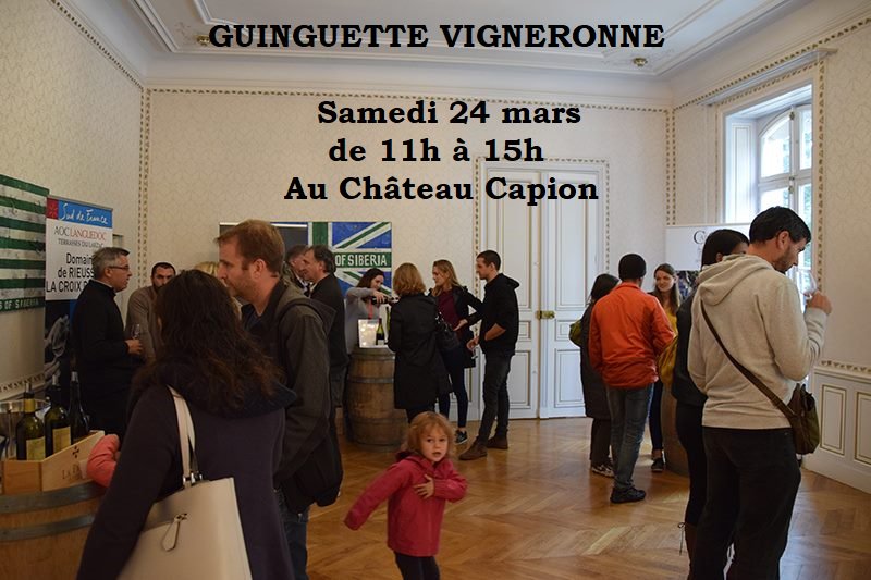 ChateauCapion's tweet photo. C'est reparti ! La Guinguette Vigneronne réunira 4 vignerons locaux pour une grande dégustation accompagnée d’huîtres ou de charcuterie.
Samedi 24 mars au Château Capion (réservations conseillées au 04 67 57 71 37)
Retrouvez nos #événements sur https://t.co/7W85Payvut https://t.co/A0TtdQfqGT