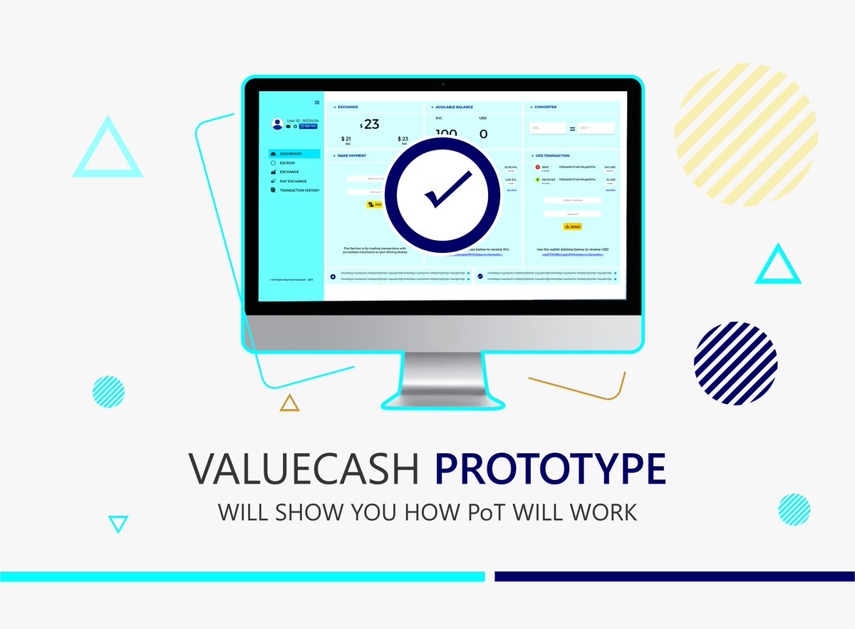 valuecashxvl's tweet photo. We are super-excited to announce to everyone that our PoT Prototype demonstration will be ready within the next one week.

Read more: https://t.co/WzHlcVCB3w

#ValueCash #XVL #ZeroTxFee #PoTProtocol https://t.co/tlVJEXTbW4