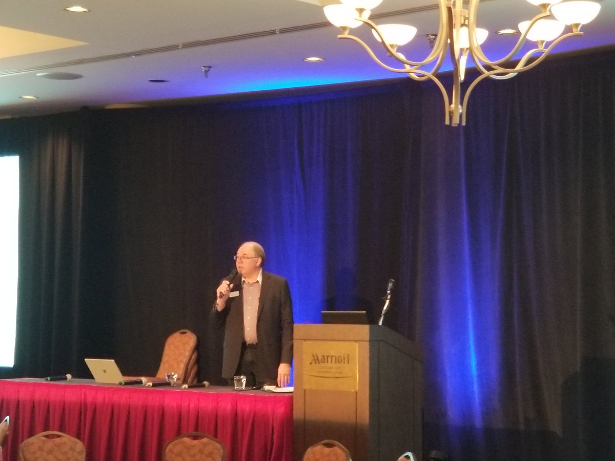 KirbyUtah's tweet photo. @Ide_Jong kicks off the @GenCommHQ #UTTech18 Summit! #avtweeps #uttech https://t.co/8NYGKHFlzD