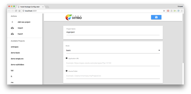 TalanOracleTech's tweet photo. APEX Nitro Tip #3: Project Configuration
Before you can use #APEXNitro, you need to configure a project. Executing the following on your command line:
apex-nitro config <myprojectname>
A browser tab will open, and follow the steps.
Read more https://t.co/h2N0dCoEDs #orclapex https://t.co/Ti0FJT2ns2