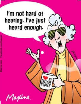 The benefit of having hearing aids...when you've heard enough, you can turn them off or take them out! Newcastle Hearing Solutions can help you hear much better, with new hearing aids, hearing tests, ear wax removal, and hearing aid repairs.

#HearingAids #HearingAidRepair
