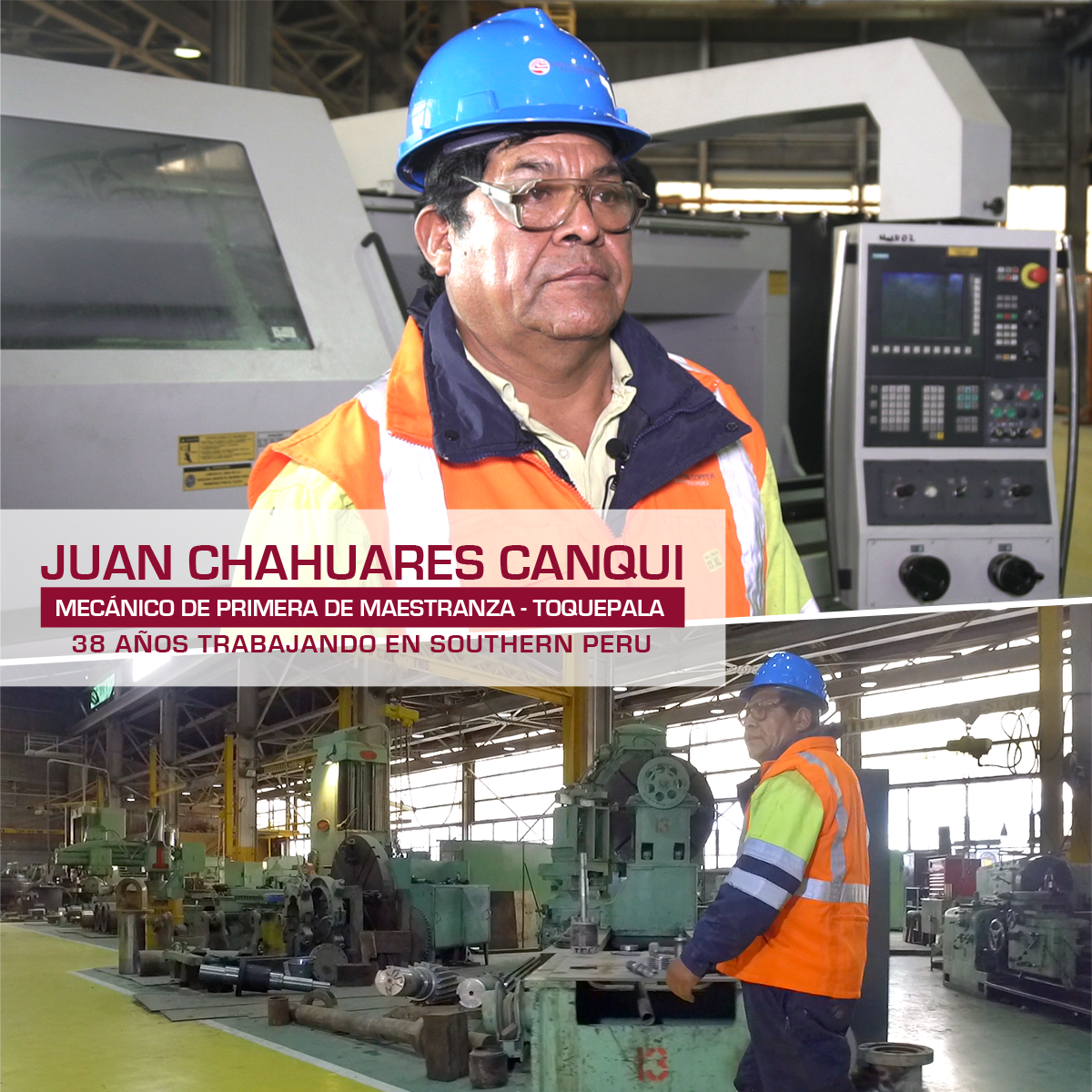 CDI_SOUTHERN's tweet photo. El técnico Juan Chahuares nació en Puno, en el seno de una humilde familia de agricultores. Ingresó a trabajar en Southern Peru a los 22 años de edad. Ha ganado premios a la excelencia. Considera a la compañía su alma mater, la universidad donde aprendió todo para salir adelante. https://t.co/AkC5DeQWOt