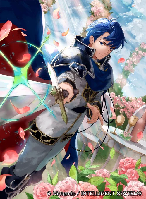 3月22日発売のファイアーエムブレム0(サイファ)12弾にて「光の血を引く騎士 シグルド」2種類「未来のシアルフィ当主 シグルド」担当しました。お祝いイラストは絵違いのイラストと同じシグルドとエルトシャンです!よろしくお願いいたします! https://t.co/rUNkHcBSfJ  #FEcipher 