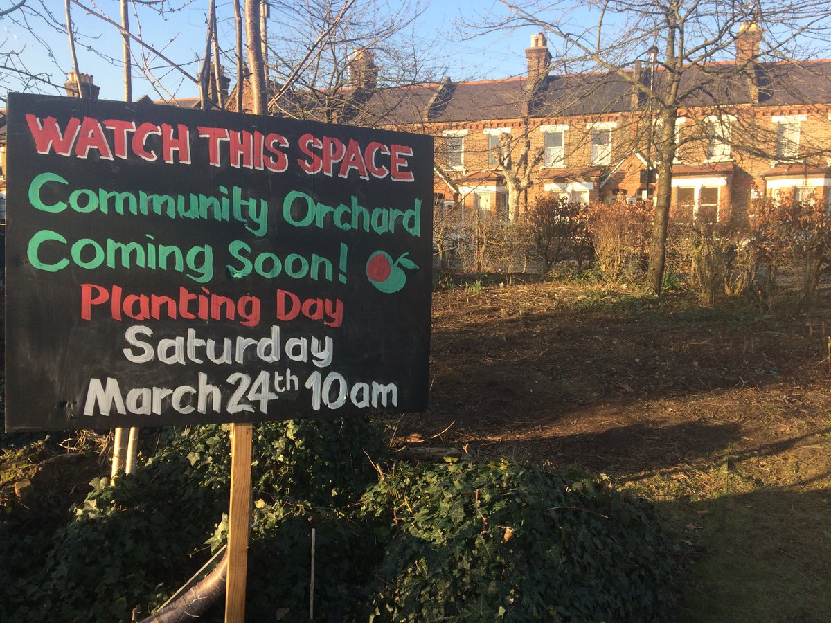 Help us finish preparing our site for community orchard planting in #QueensParkGardens on Sat. Thurs 10-12 noon