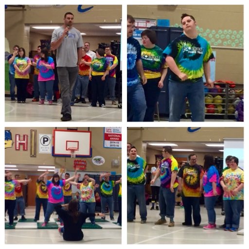 DebbieEmbry's tweet image. What a special morning  celebrating World Downs Syndrome Day with NFL player Tyler Higbee &amp;amp; the Rockers!! We even had some CTE alum with us!!❤️🎉