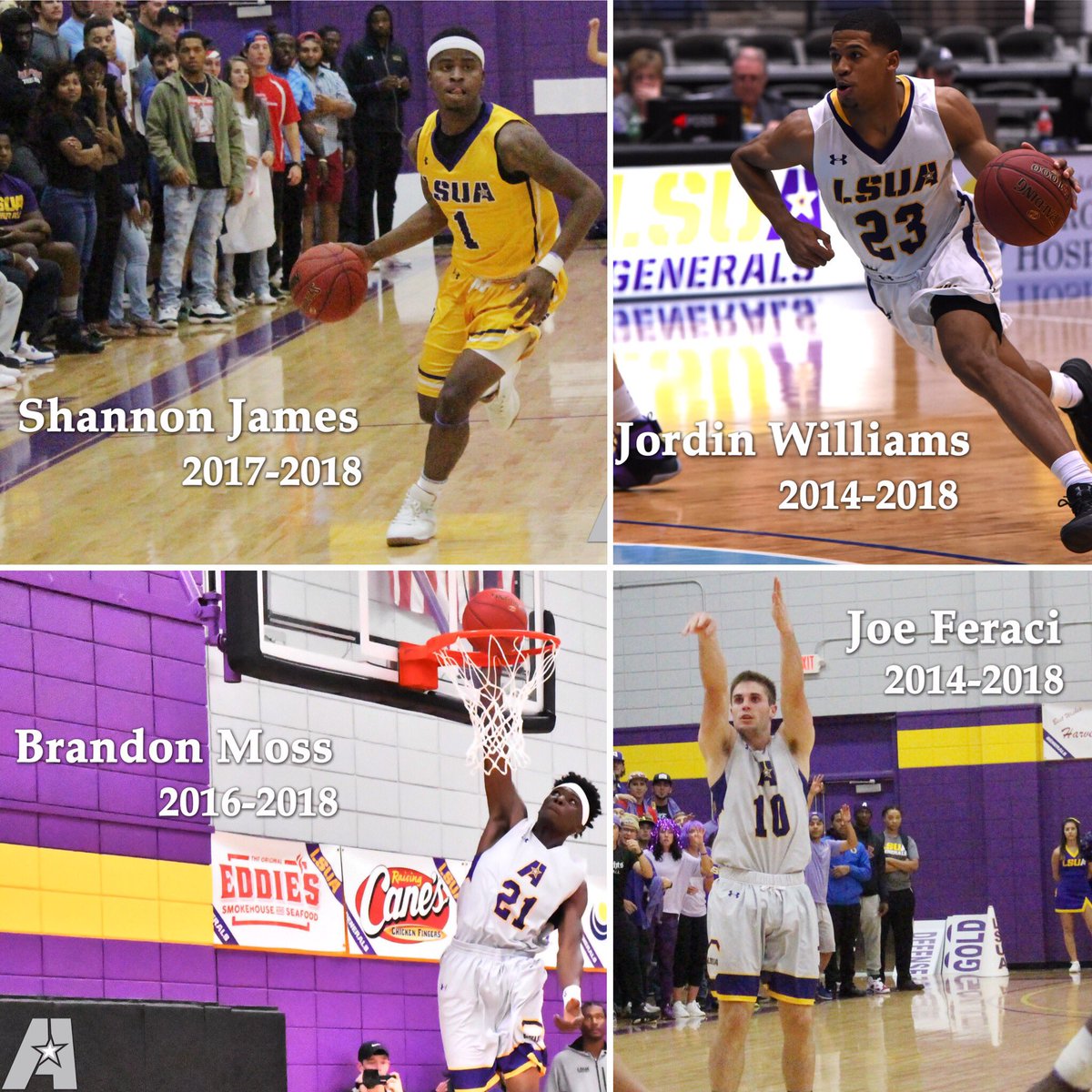 LSUA_Managers's tweet photo. Thankful for everything these guys have brought to the table in their careers here at LSUA! Love these guys and thank you for all the memories! # GeauxGenerals #ThankYou https://t.co/Q5EYvo8Q0o