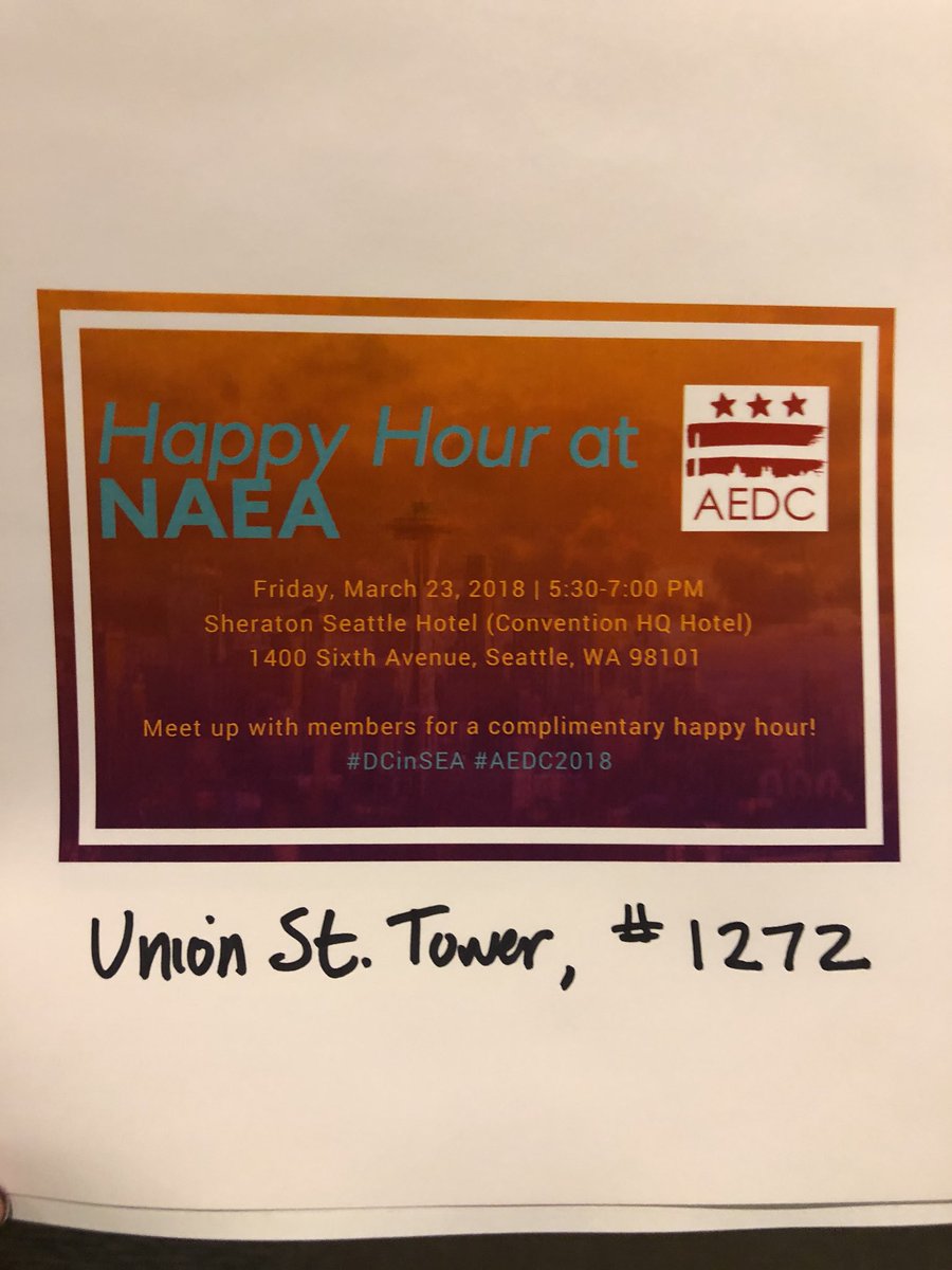 HeidiHinish's tweet photo. Join us! #DCinSEA #AEDC2018 # https://t.co/tXhp1YPoRg