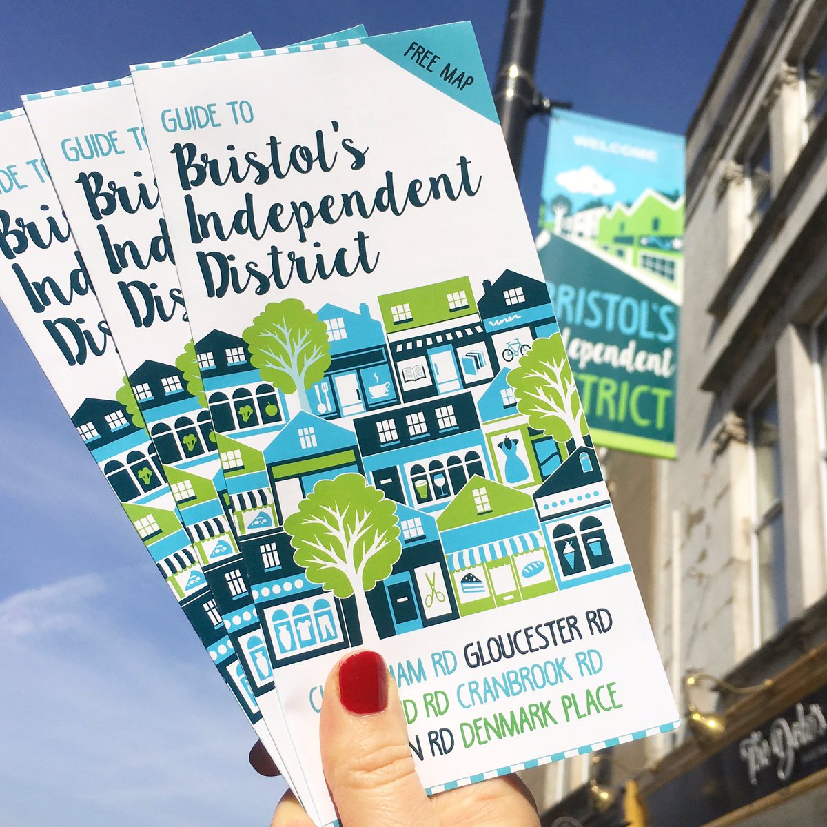 Pick up one of our ace new FREE MAPS of Bristol's Indie District AKA Gloucester Rd Business Improvement District. Available locally and also in the central library and Tourist Information Office <a href="/VisitBristol/">Visit Bristol</a> <a href="/VisitBritain/">VisitBritain 🇬🇧</a> #bristol247 #banksy #bristol #brizindiedistrict