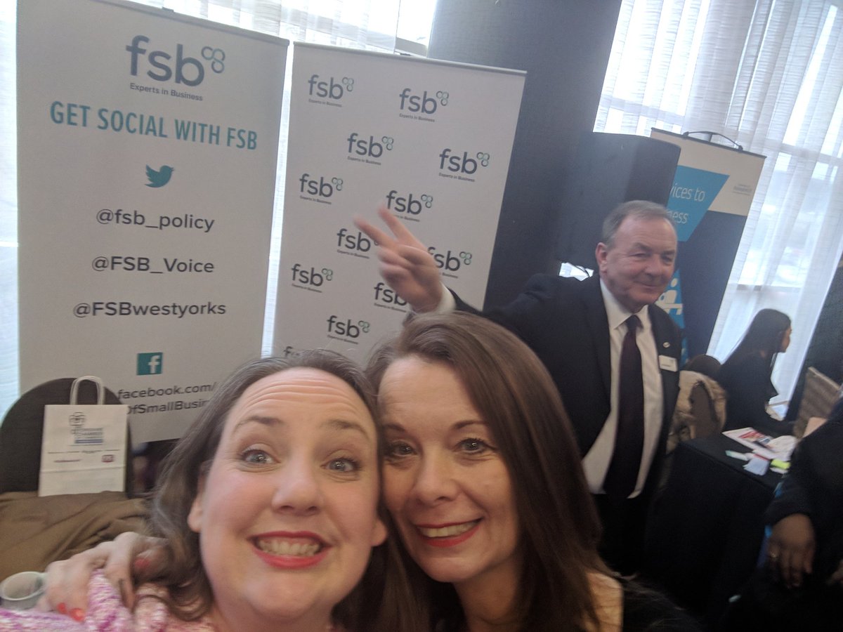 SayersSolutions's tweet photo. Yay! I finally convinced Kate from @KirkwoodHospice to have a selfie with me! #takenmeallday
#FSBKirklees @MYBizConfs #KirkleesConf https://t.co/IeStYrayqx
