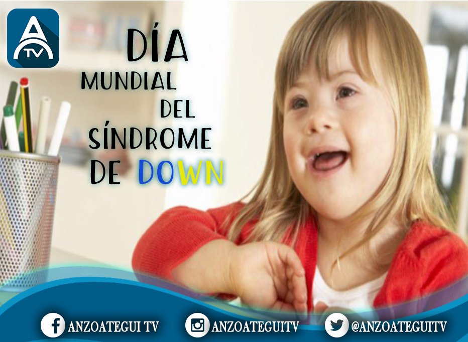 EN ANZOÁTEGUI TV APOYAMOS LA INCLUSIÓN
En diciembre de 2011, la Asamblea General de la ONU, designó el 21 de marzo Día Mundial del Síndrome de Down 
Con esta celebración, se busca aumentar la conciencia pública en relación a esta condición.
#AnzoateguiTV #PrimeroLoNuestro