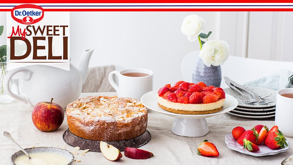 Smartson's tweet image. Vi söker 1000 sötsugna som vill provsmaka My Sweet Deli från Dr.Oetker i smakerna Apple Cake eller Strawberry Cheesecake. bit.ly/2DJugqW