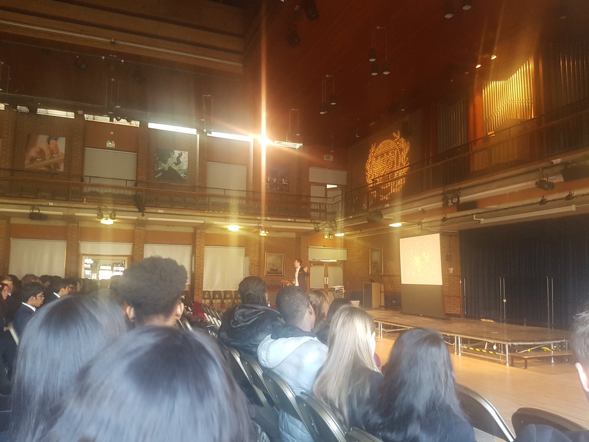 Thank you <a href="/harryvcliff/">Harry Cliff</a> for your mind boggling talk about the Standard Model of particle physics. Thank you for inviting @TownleyGrammar to your Science Fair <a href="/saintolaves/">St. Olave's Grammar School</a> .