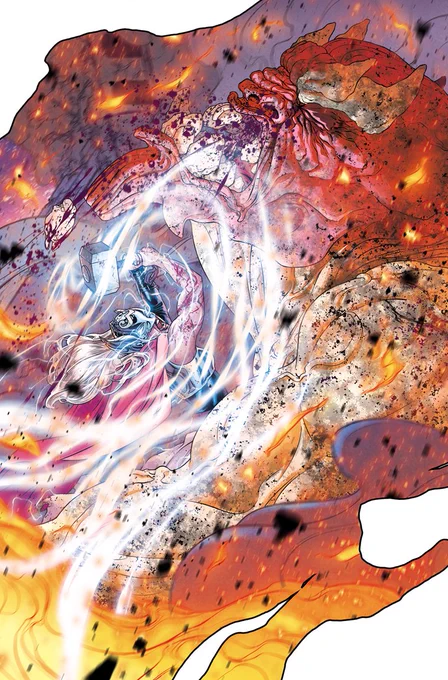 Aahhh THE MIGHTY THOR #705 is out now! This is a big one -- lemme know what you think. Preview drawn by me + colored by @COLORnMATT ⚡️?⚡️ 