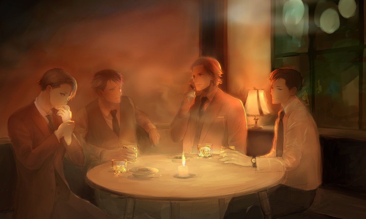 Kirsche006's tweet image. プレボ組と三好の真夜中談義