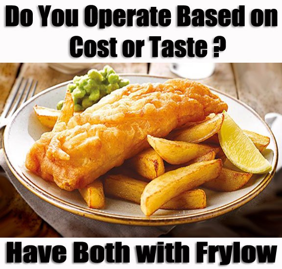 Frylow allows 40% less oil to penetrate the fried foods. Food is always juicy, tasty, and golden in color. Fry oil lasts twice as long or more. Temperatures are lowered - Cooking times are reduced.  Visit frylowsales.com