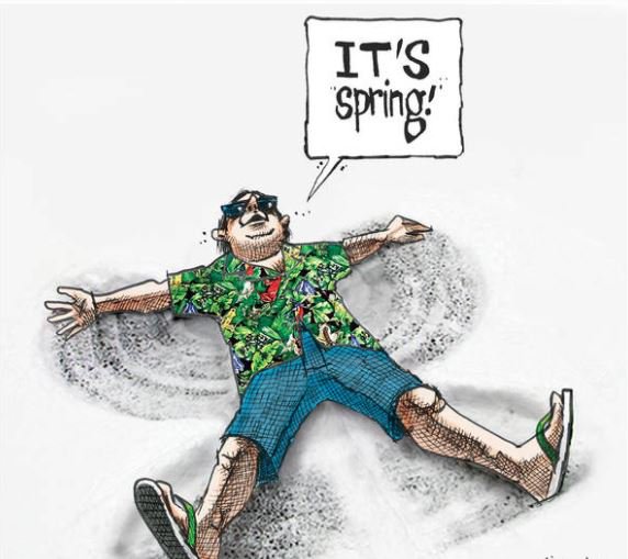 Happy #SpringEquinox everyone! Even though a snow bomb just fell on the northeast...stay warm! #WinterStormToby #HappySpring #WednesdayWisdom