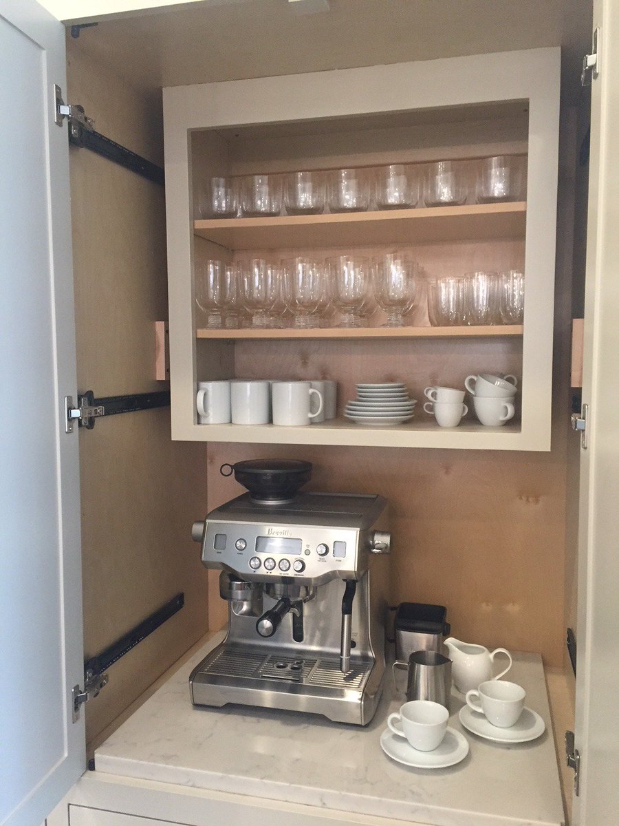 This #coffee #nook is the #star of one of our recent #kitchen #renovations. Follow us on Instagram for more pics of our work! #designinspiration #usingspace #greatdesign #designersofinstagram instagram.com/oursodesigns/