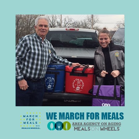 JoCoKSHDM's tweet image. Thanks to @JOCOSHERIFF Deputy Canaan and @LenexaFire for riding along with our experienced volunteer drivers to deliver meals and much more to our home bound recipients. #MarchforMeals #LetsDoLunch