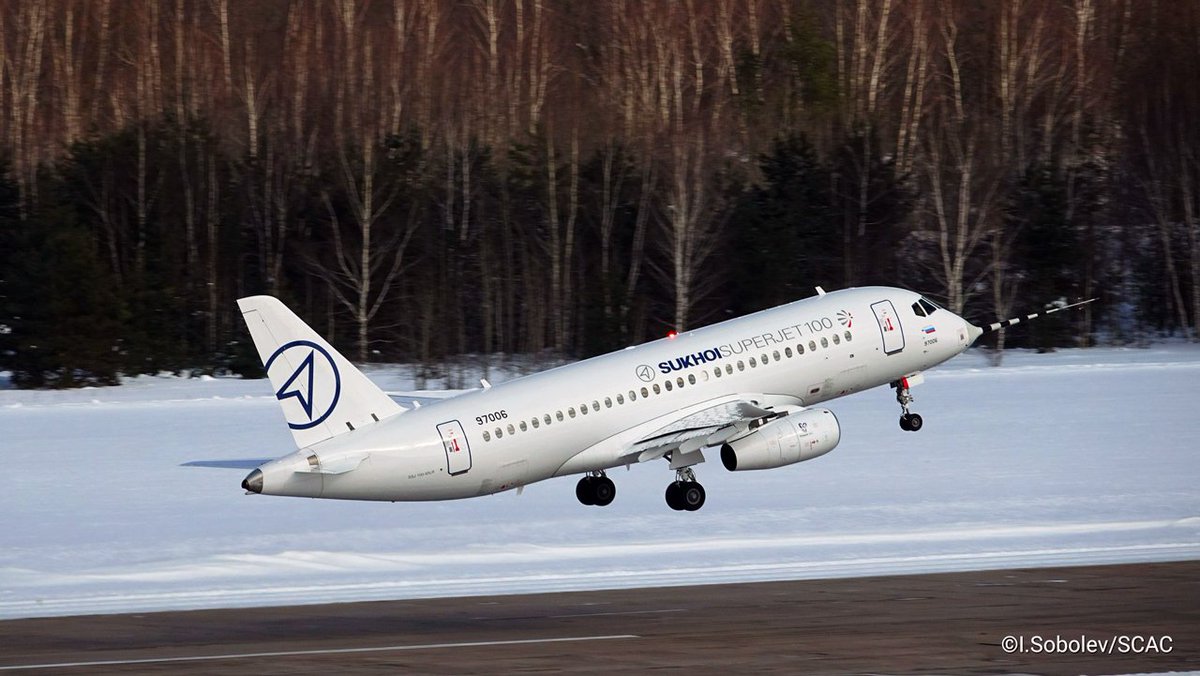SSJ100's tweet photo. Test time #test #flight #saberlets #planes #aviation #wings #superjet #SSJ100 https://t.co/tjUH6rfaNW