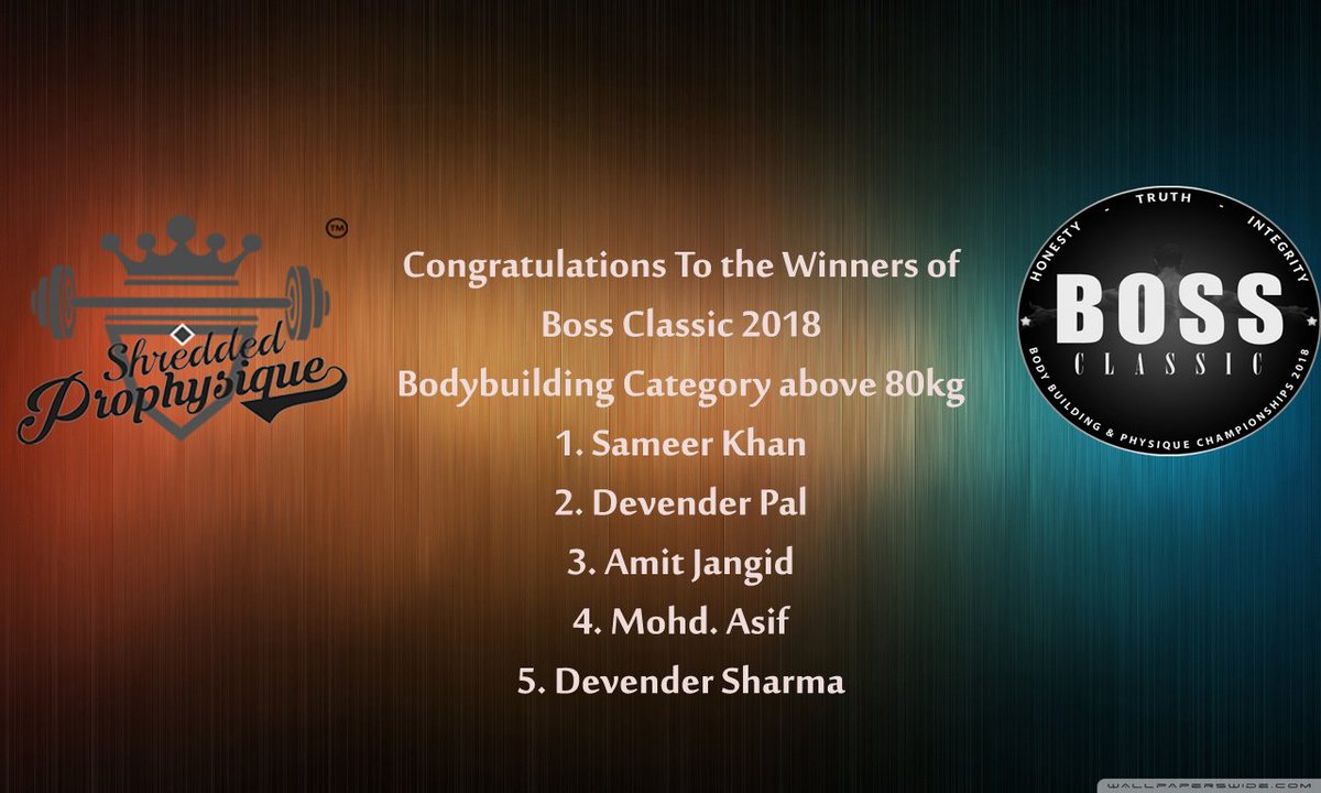 ShreddedNT's tweet photo. Boss Classic 2018 Men's Bodybuilding All category Winners.
#BOSSCLASSIC #BODYPOWER
#SHREDDEDPROPHYSIQUE https://t.co/kJRQo9eUjB
