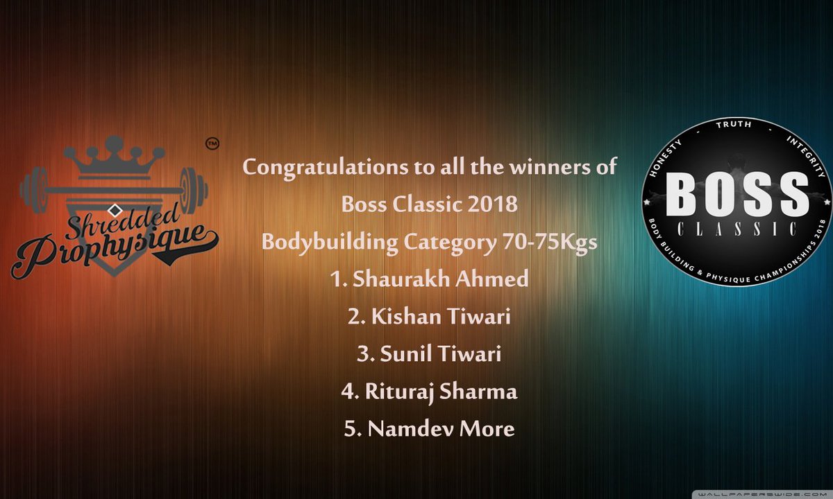 ShreddedNT's tweet photo. Boss Classic 2018 Men's Bodybuilding All category Winners.
#BOSSCLASSIC #BODYPOWER
#SHREDDEDPROPHYSIQUE https://t.co/kJRQo9eUjB