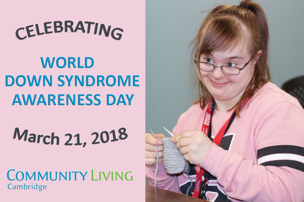 clcambridgeON's tweet photo. Today we celebrate #WorldDownSyndromeDay https://t.co/aGgKxcoaBI