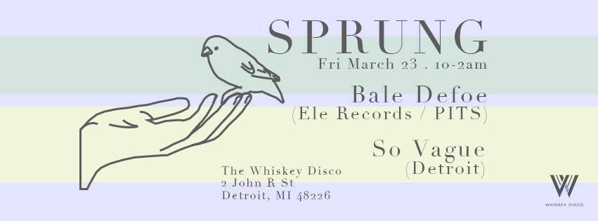 SoVagueDetroit's tweet photo. Friday at the Whiskey Disco! https://t.co/4CqgEyPLHE