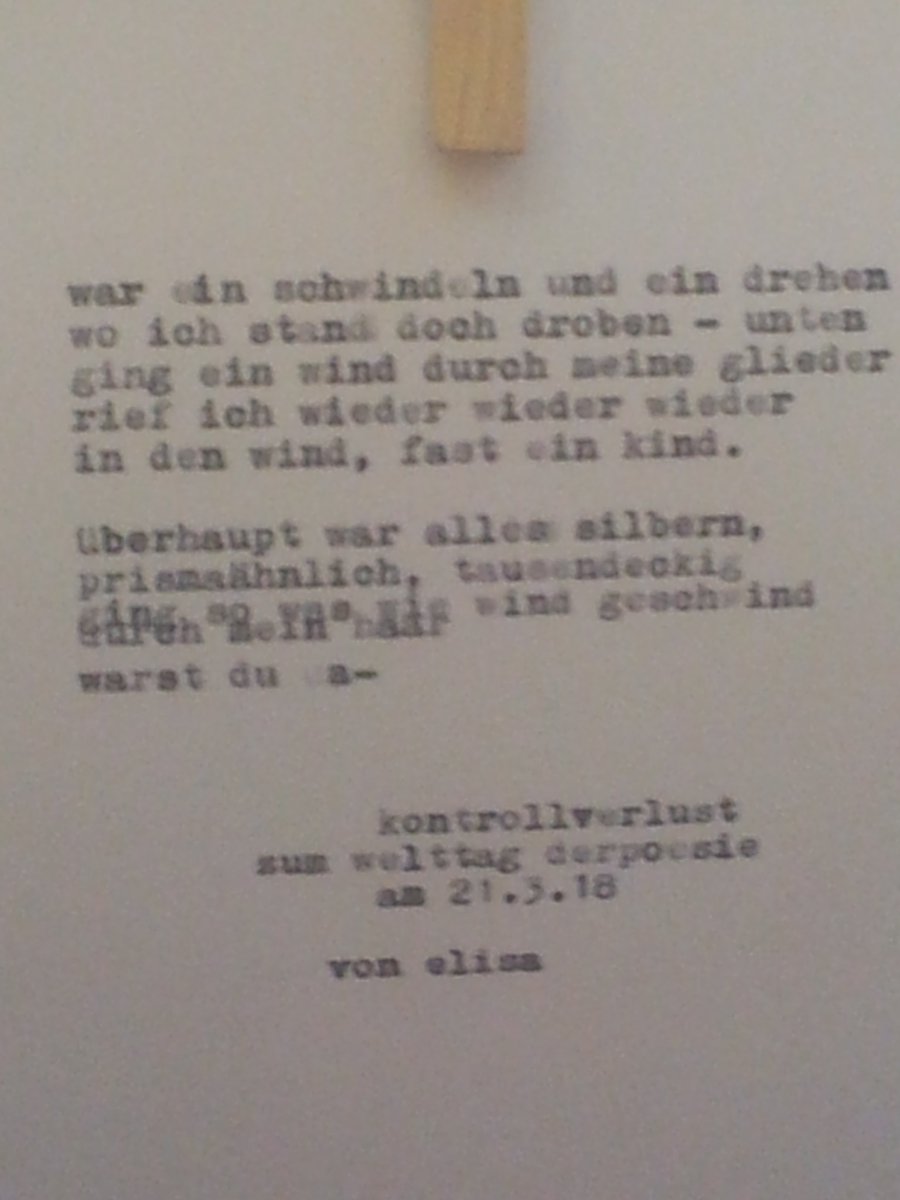 #welttagderpoesie #worldpoetryday #mannheim Und jetzt, natürlich, Poesie zum Welttag von unseren Spontanpoetinnen.