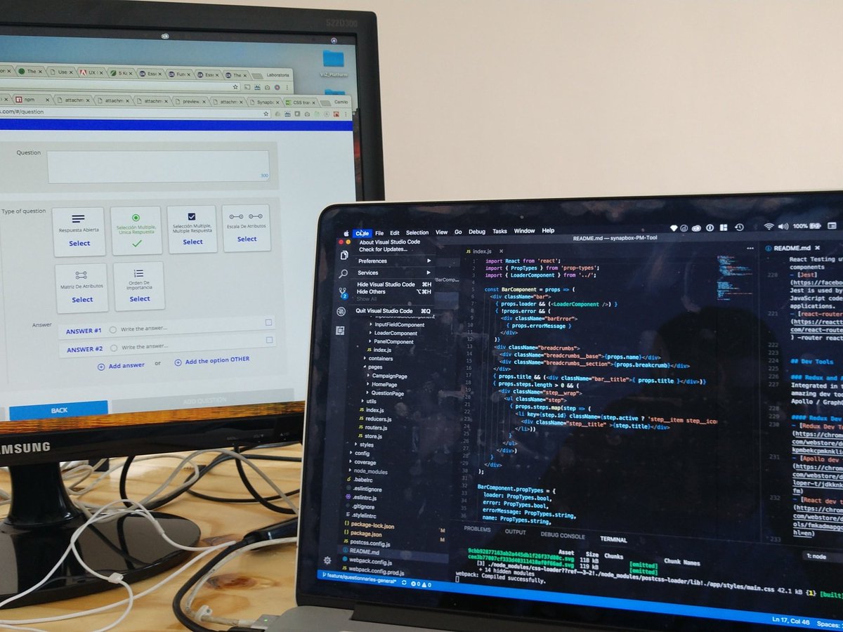salazarparis's tweet image. Back to origins #React #Synapbox3.0 Visual Studio Code and #PostCSS #Front in construction #SaaS