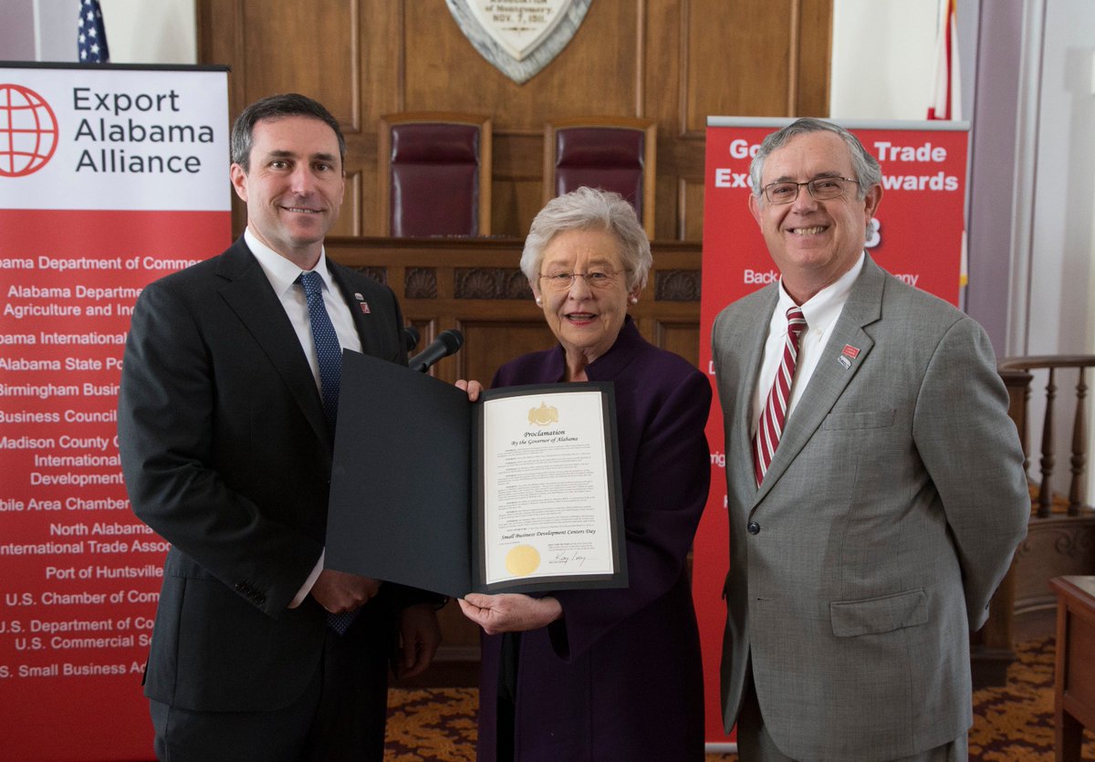 DIY <a href="/GovernorKayIvey/">Governor Kay Ivey</a> proclaimed today "Alabama Small Business Development Center Day" to recognize a program that helped 3,000 small businesses last year? bit.ly/2IGJEI1. #SBDCday