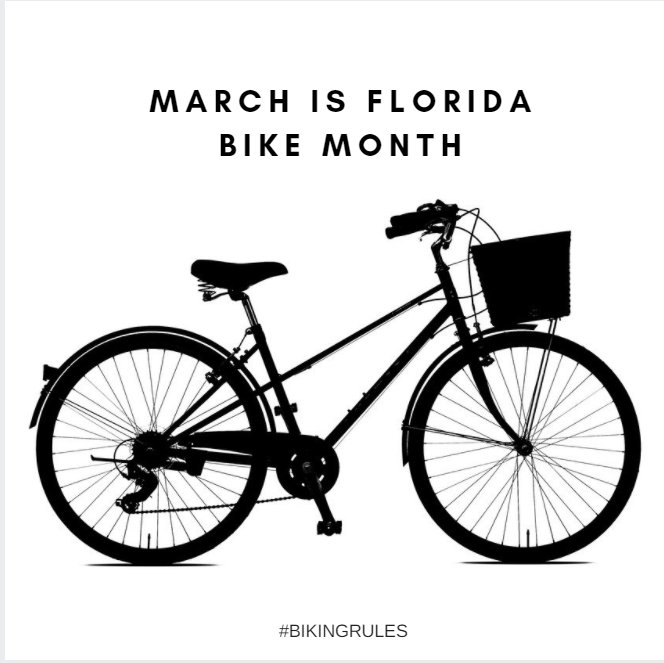 SpeakUp_Broward's tweet photo. March is #FloridaBikeMonth. Have you gone for a ride yet? #bikingrules https://t.co/kUiWhJHws8