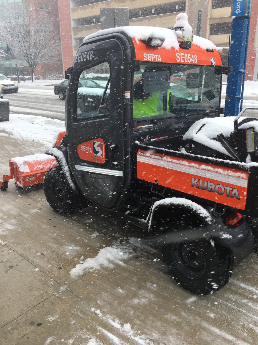 SEPTANews's tweet photo. #SEPTA crews will be working through the night to make sure all of our platforms, walksways and parking lots are ready for the A.M. rush.  #WinterStormToby @SEPTAPHILLY @SEPTAPHILLY https://t.co/gzl1txtDf2