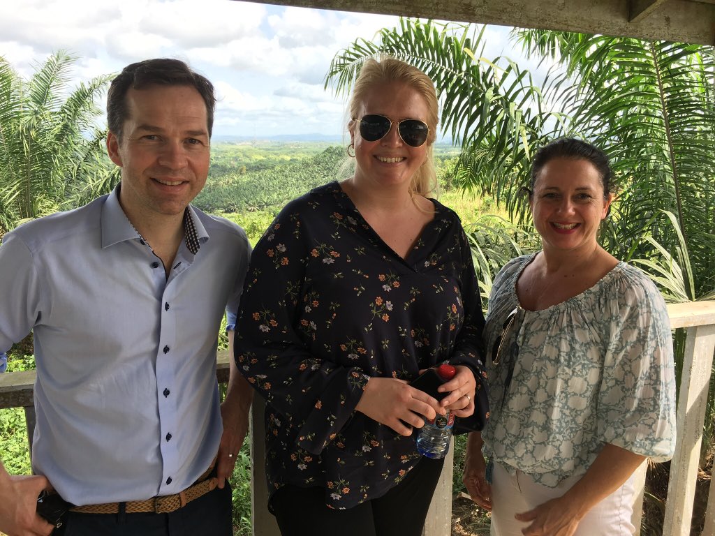 Great day in Takoradi Ghana today visiting plantations #NORWAYGHANA <a href="/NABAorg/">NABA</a> <a href="/BjartTP/">Bjart Th Pedersen</a> <a href="/solveigtangen/">Solveig Tangen</a> <a href="/norgesgruppen/">NorgesGruppen</a> <a href="/HaahrMarianne/">marianne haahr</a>