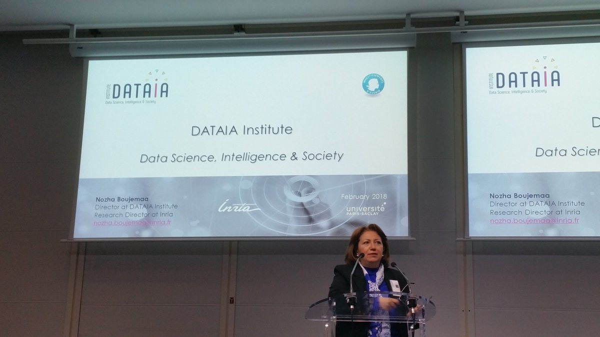 Innovate4ever's tweet image. @NozhaBoujemaa nous présente DATAIA, l’institut de convergence français sur les sciences des #données, l’#intelligence artificielle et la société #datadrivenparis @serenacap @Inria @UnivParisSaclay #AI #DataScience