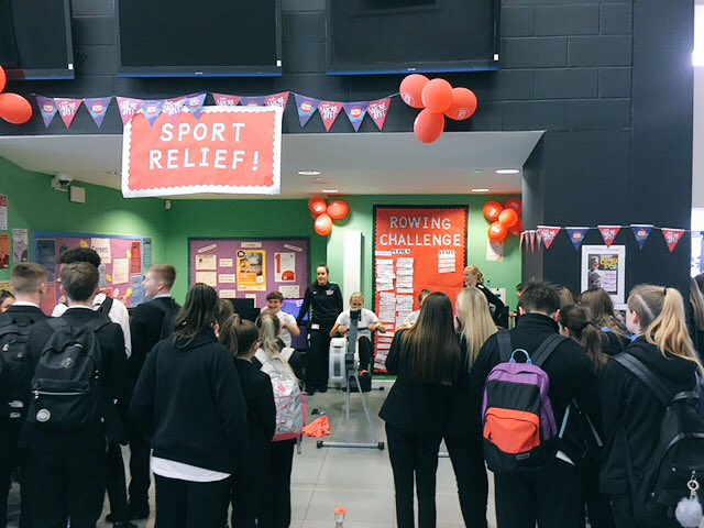 OAJohnWilliams's tweet photo. Day 3 @sportreliefsch included Yr 8&amp;9 sports competitions, penalty shoot outs &amp;the Principal vs Yr 11 rowing challenge

@BoomerVictoria not only leads a great Academy....she can row too! 

A big finish planned
Thursday- Staff vs GCSE students Netball match
Friday-1 mile fun run https://t.co/nlH0L2i4PD