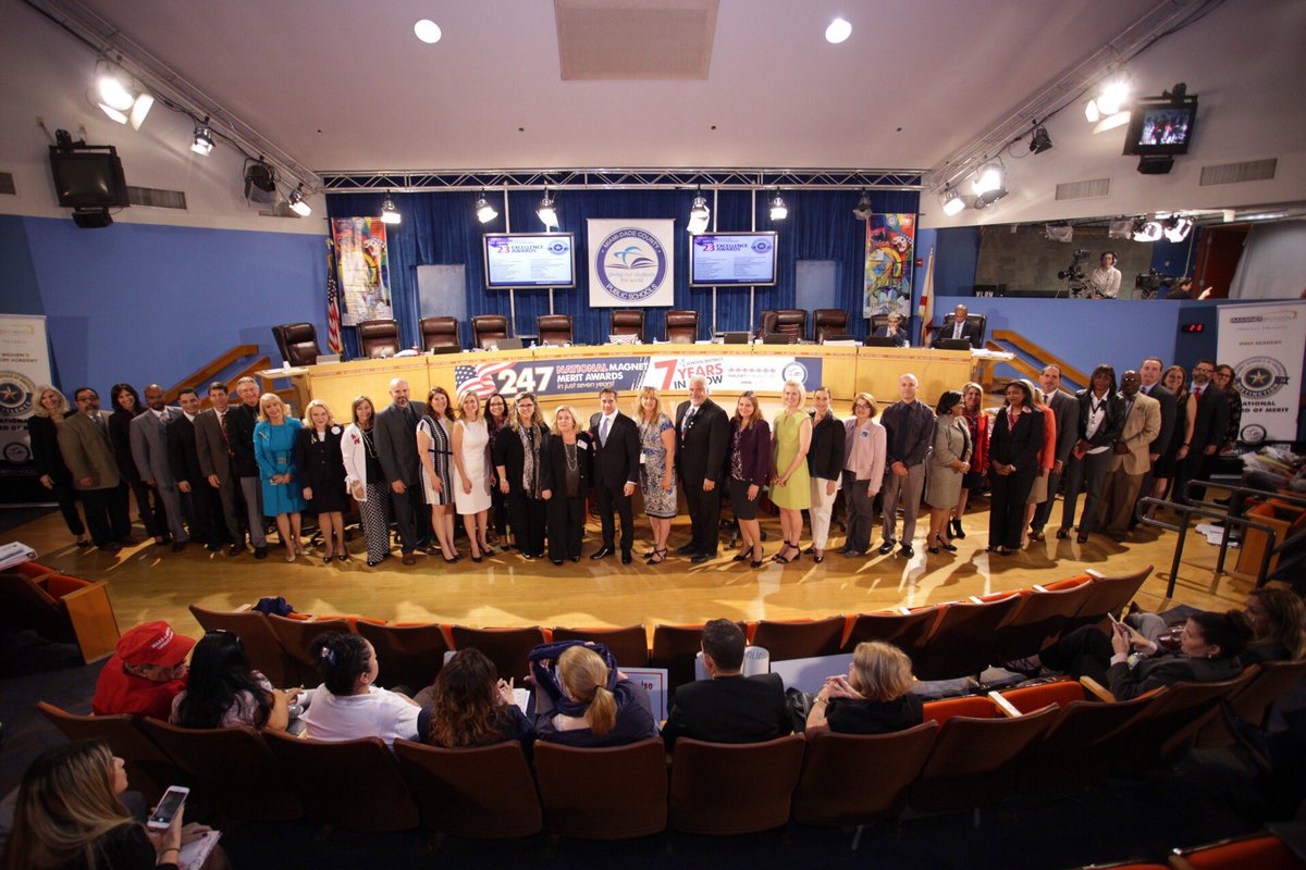 This year, <a href="/MDCPS/">Miami-Dade Schools</a> received 23 Magnet Schools of Excellence Merit Awards &amp; 31 Magnet Schools of Distinction Merit Awards, an increase over our record high set last year. Congratulations to these exemplary schools &amp; principals for ensuring that our students are #MDCPSFutureReady!
