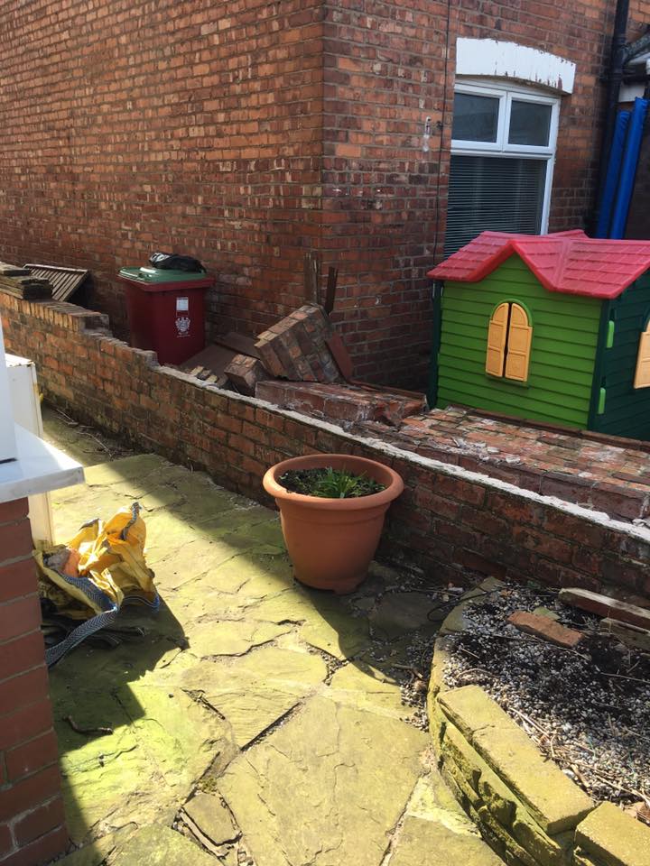 KillaaKillaaa's tweet photo. So my garden wall fell down in the wind, any chance on helping a man out ?@realDonaldTrump https://t.co/kUkuAJvhZM