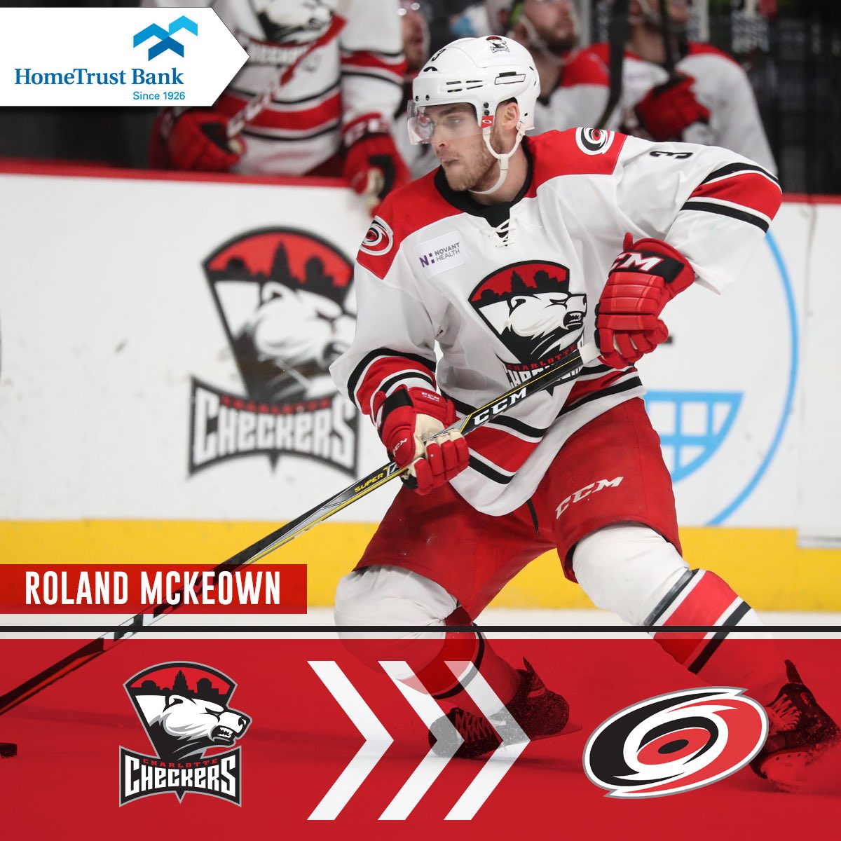 CheckersHockey's tweet photo. [NEWS] Canes recall Roland McKeown from Charlotte, Checkers sign Zack Kamrass to PTO

More: https://t.co/GdQNZ227Wp https://t.co/kTjEF1pfcw