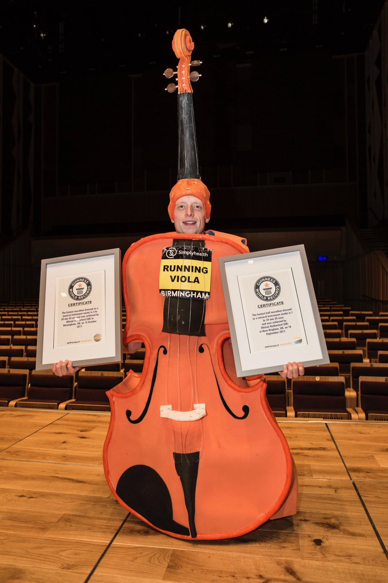 therunningviola's tweet photo. It's official! Double @GWR Record Holder 🎻🏃🏼

I would like to thank all that supported me and @ArcoBirmCons through my journey, from rejection to the immense pain at the end of the marathon!

For now? Retirement. Unless someone wants to challenge  the world record! https://t.co/6A5MsC1Hjk