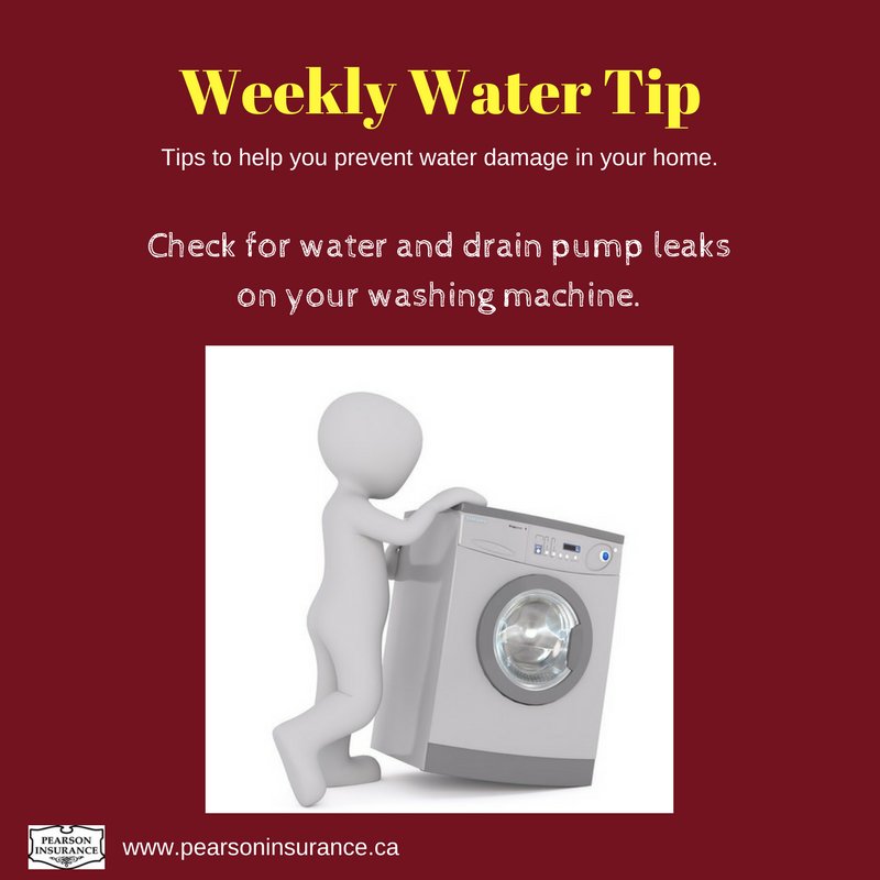 Weekly water tip #10!  Protect your home from water damage with these helpful tips.  Looking for more information?  Check out our website at pearsoninsurance.ca   #preventwaterdamage