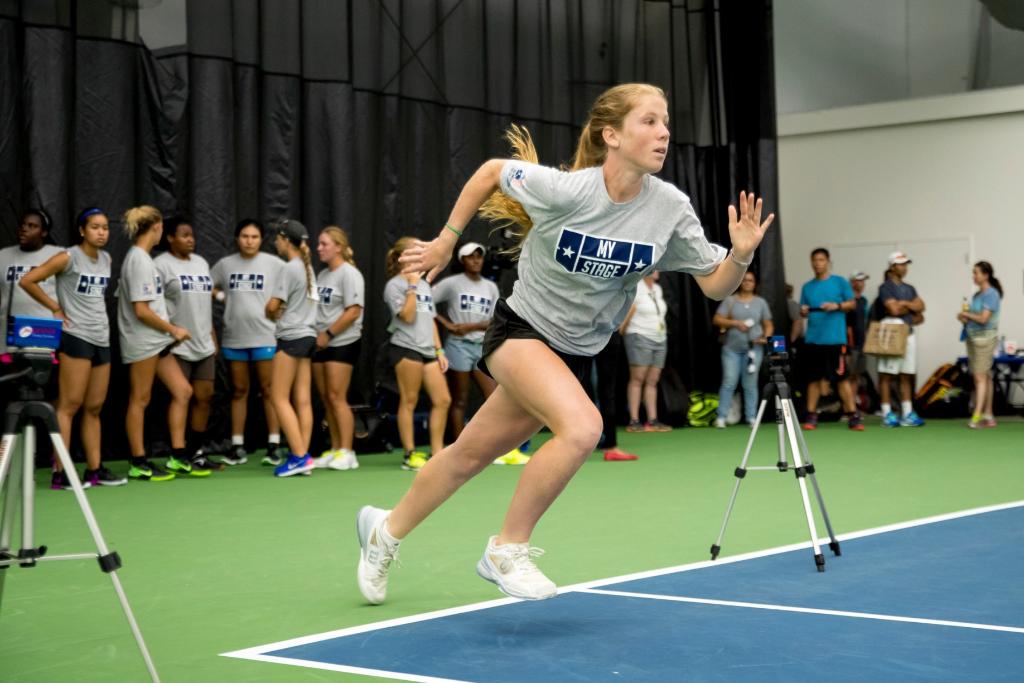 usta's tweet photo. Junior Players &amp; College Coaches - Save the Date for the 2018 All-American College Combine Jun.18-21!  

Registration for the #USTACombine at the USTA #NationalCampus opens on Apr. 3!

Read more on Collegiate Tennis: https://t.co/g9LoQyIrOU https://t.co/rbGXXv321X
