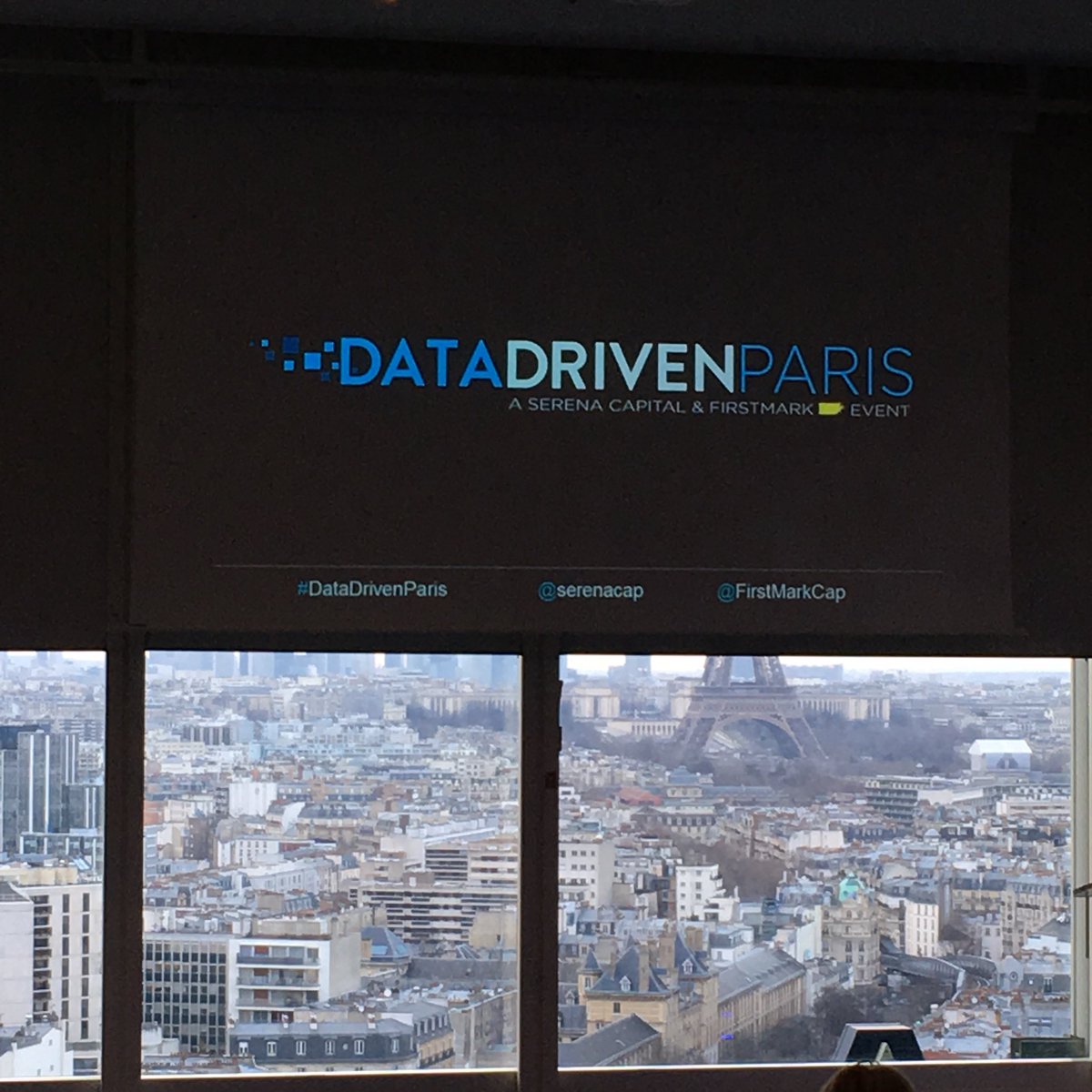 metriq_io's tweet image. Not a bad view #datadrivenparis @serenacap @FirstMarkCap