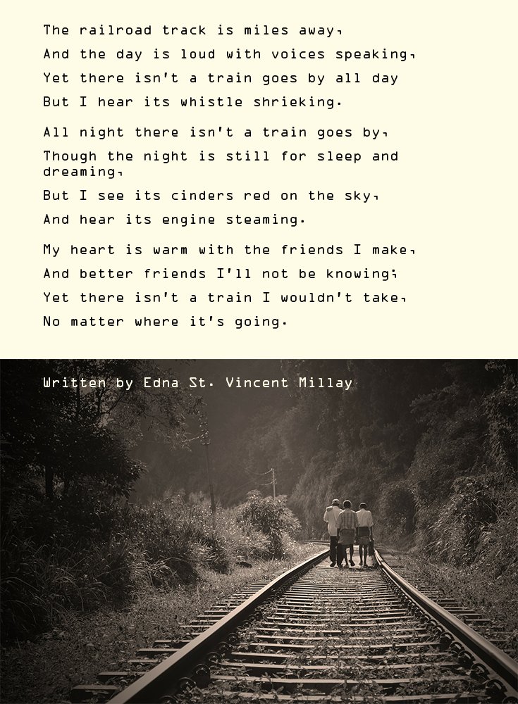 ContentSuitcase's tweet image. Which is your favourite travel poem? We quite like this one! 

#WorldPoetryDay #Travels