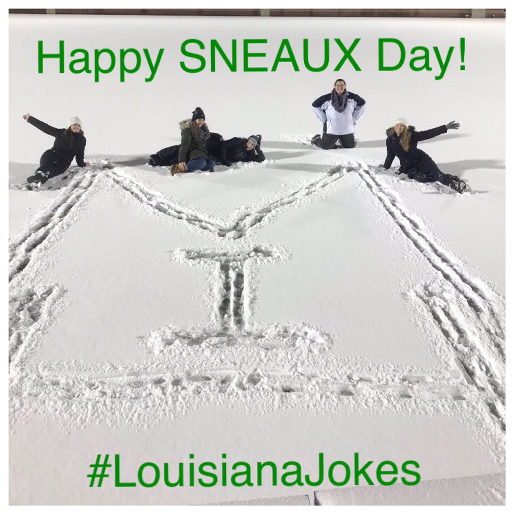 We hope everyone is enjoying the SNEAUX Day!! Thanks to our friends at <a href="/SBPUSA/">SBP</a> #batonrouge  for letting us borrow that joke! #wjzspringsnowday