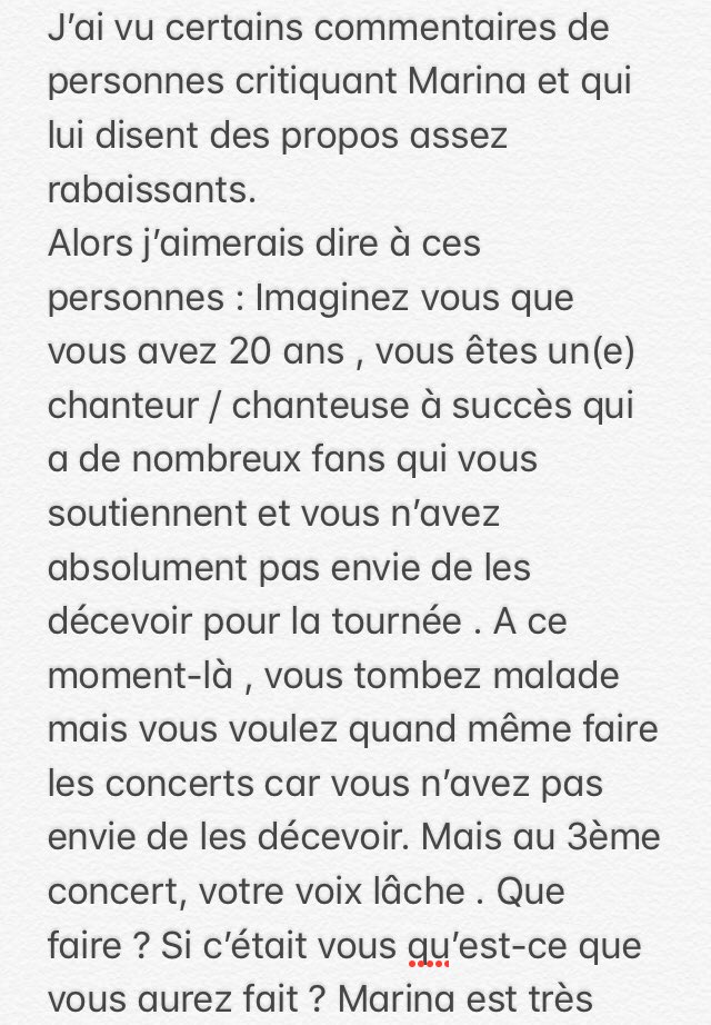 fan_kaye's tweet image. On est fier de toi , @MarinaKayeMusic ! ✨ Repose-toi bien et reviens en forme ! Et que les personnes qui la critique se mettent un peu à sa place.