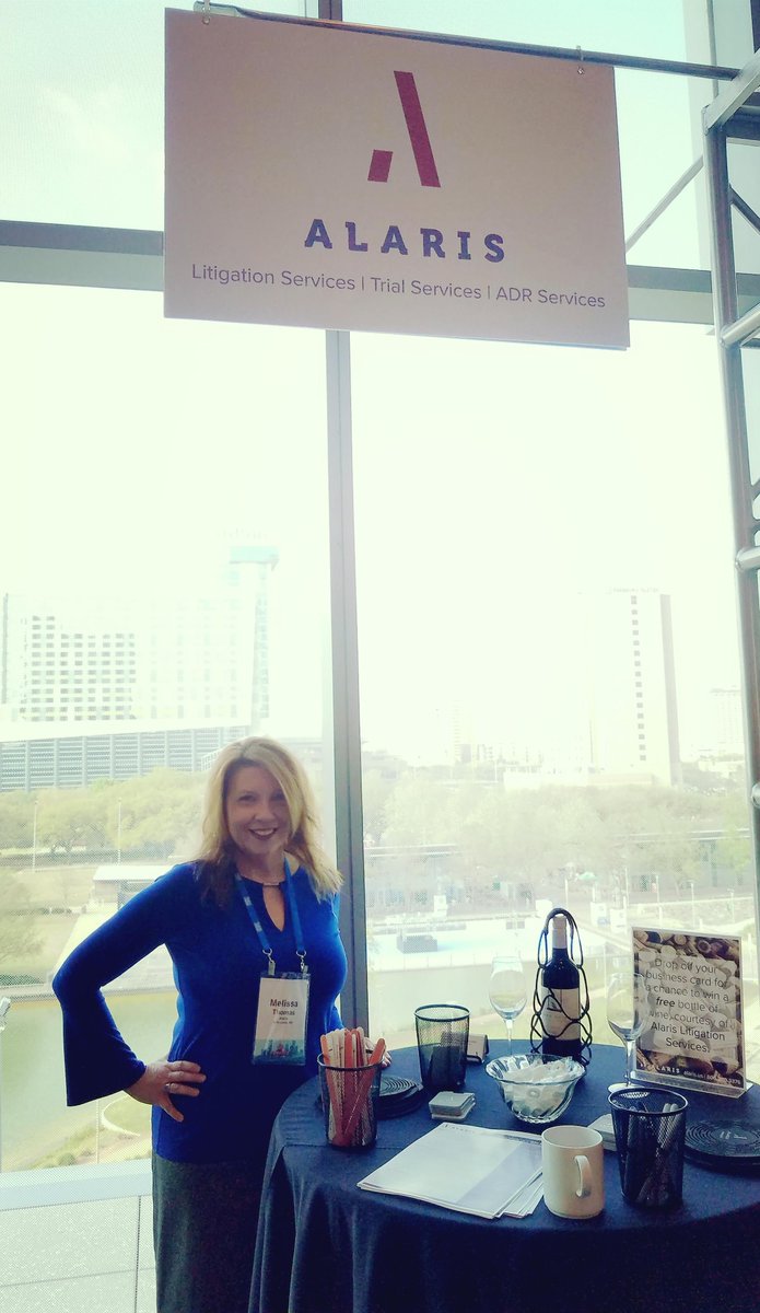 missyjbiggs's tweet photo. Were you at #CLM2018 visiting the exhibit hall? Did you stop by the Alaris #LitigationServices table and ask me about our #courtreporting #trialsupport #videodepos #alarisonlinelitigation national services? If not, contact me!
#insurance #litigationservices #claimslitigation https://t.co/fVaXpBIAWy