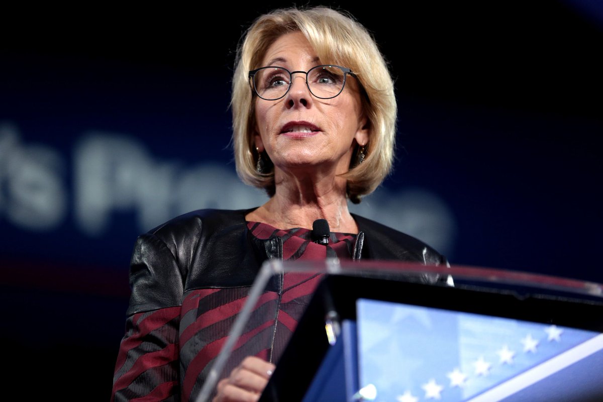 TransEquality's tweet photo. DeVos: Education Department will not change #transgender policy until Congress or SCOTUS “clarifies” Title IX https://t.co/xiB3fQUT87 via @metroweekly https://t.co/PeCOfj1iBP