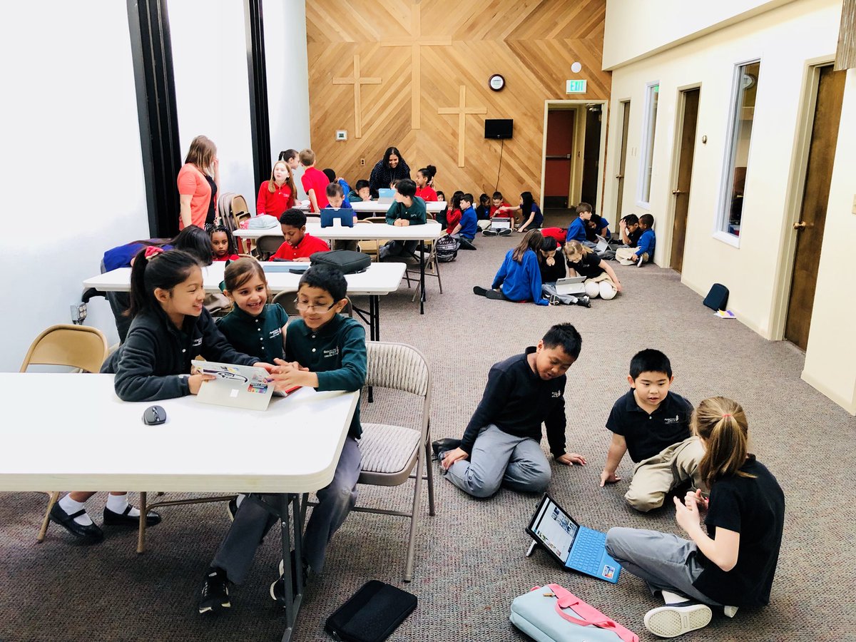 MrsTamraHood's tweet photo. Thank you, @KinderAGCS , for inviting us to teach you about #Sway today! We love working with our little buddies! @rentonprep #CollaborativeLearning #ShowcaseSchool #MicrosoftEDU https://t.co/Bh8c67QV5e